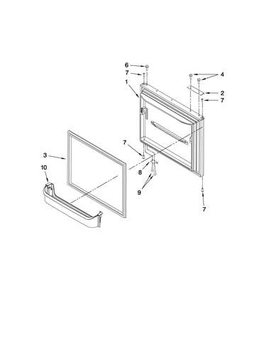 Freezer door parts