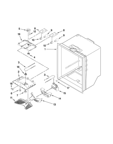 Refrigerator liner parts