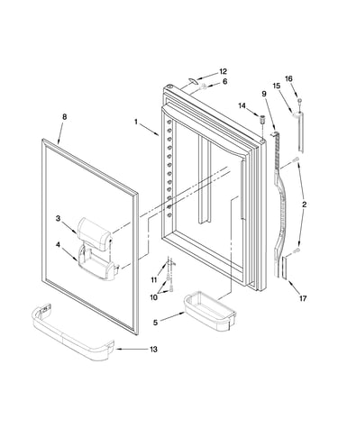 Refrigerator door parts