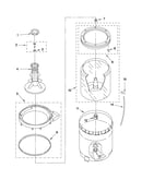 Agitator, basket and tub parts