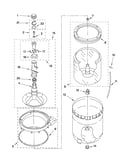Agitator, basket and tub parts