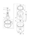 Agitator, basket and tub parts