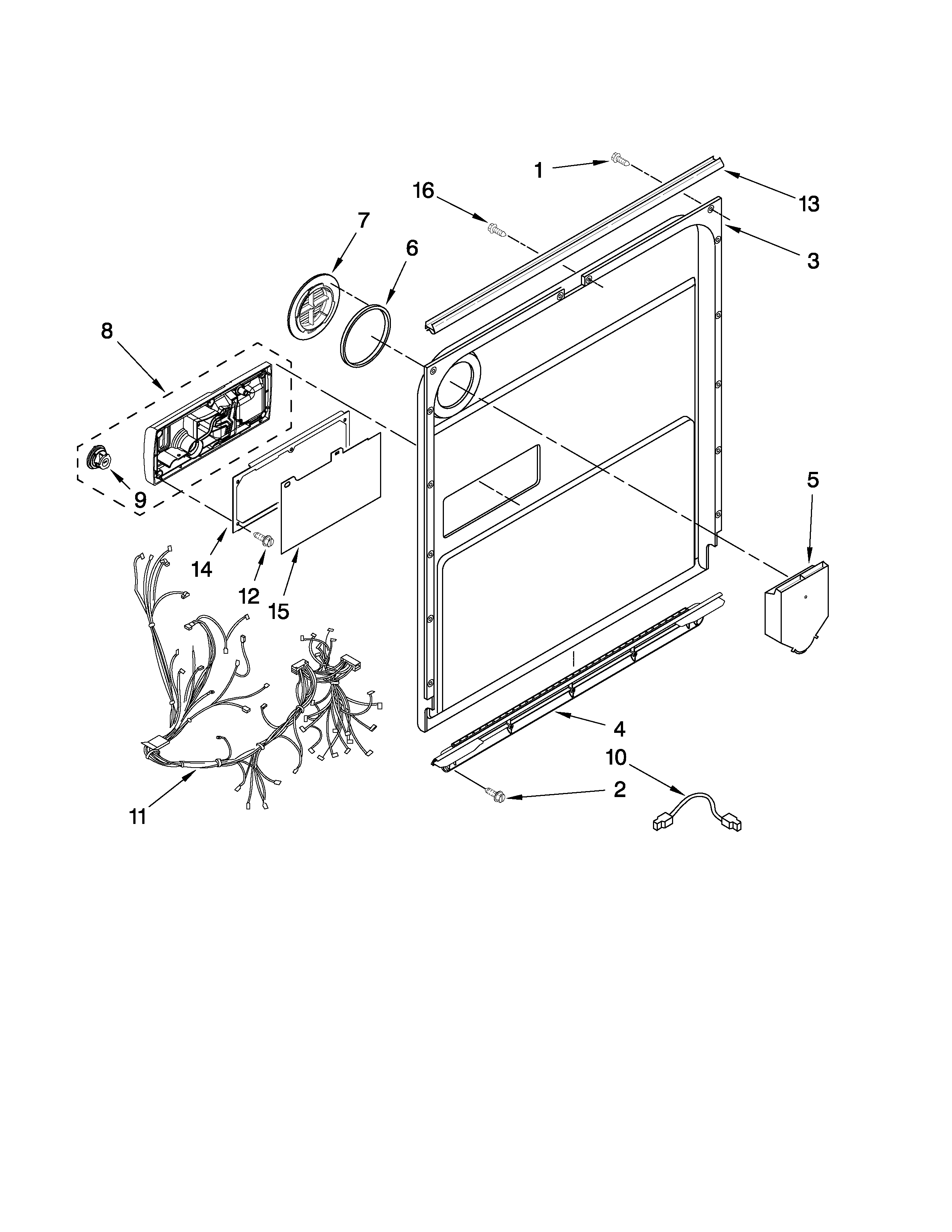 Door and latch parts