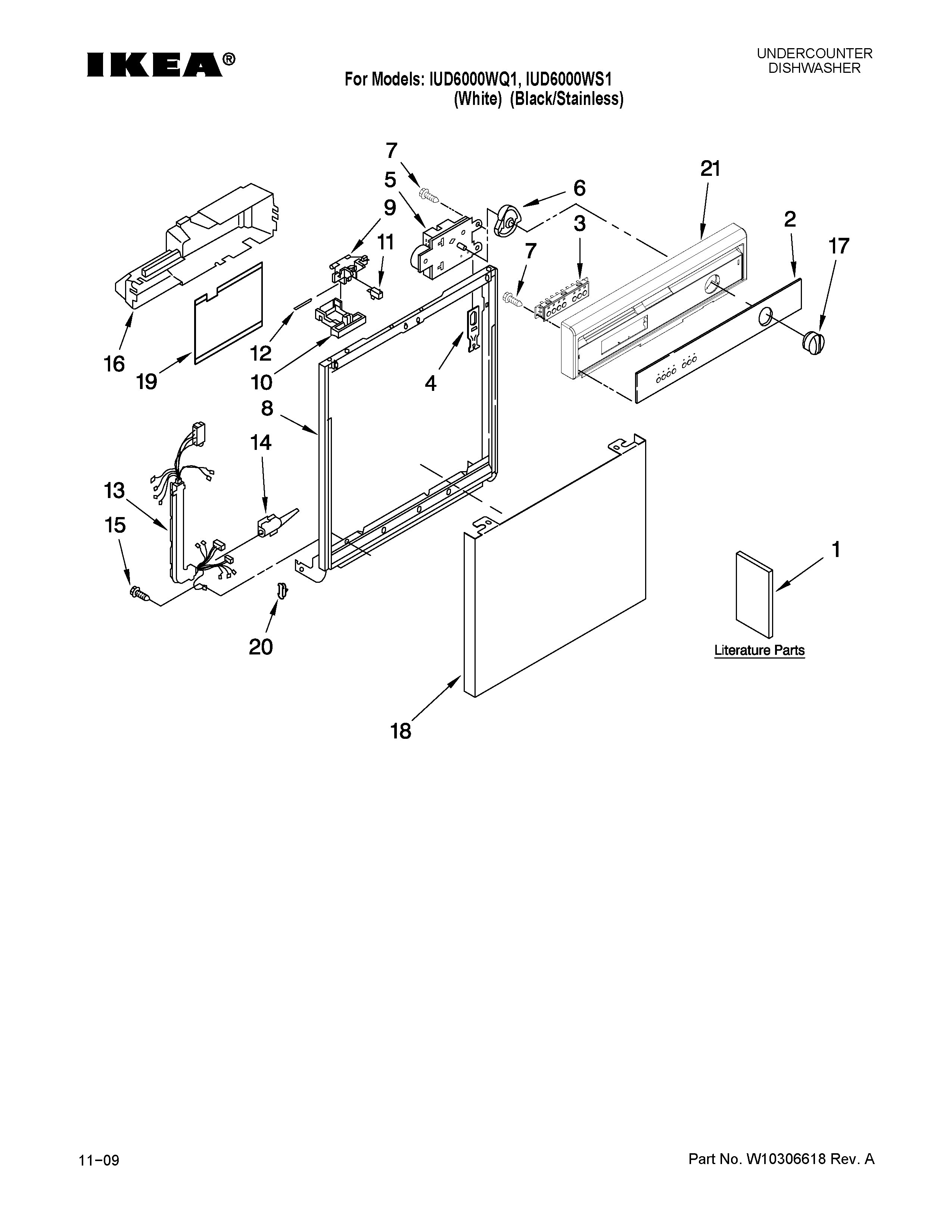 Frame and console parts