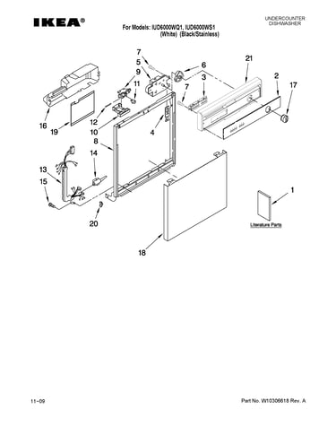Frame and console parts