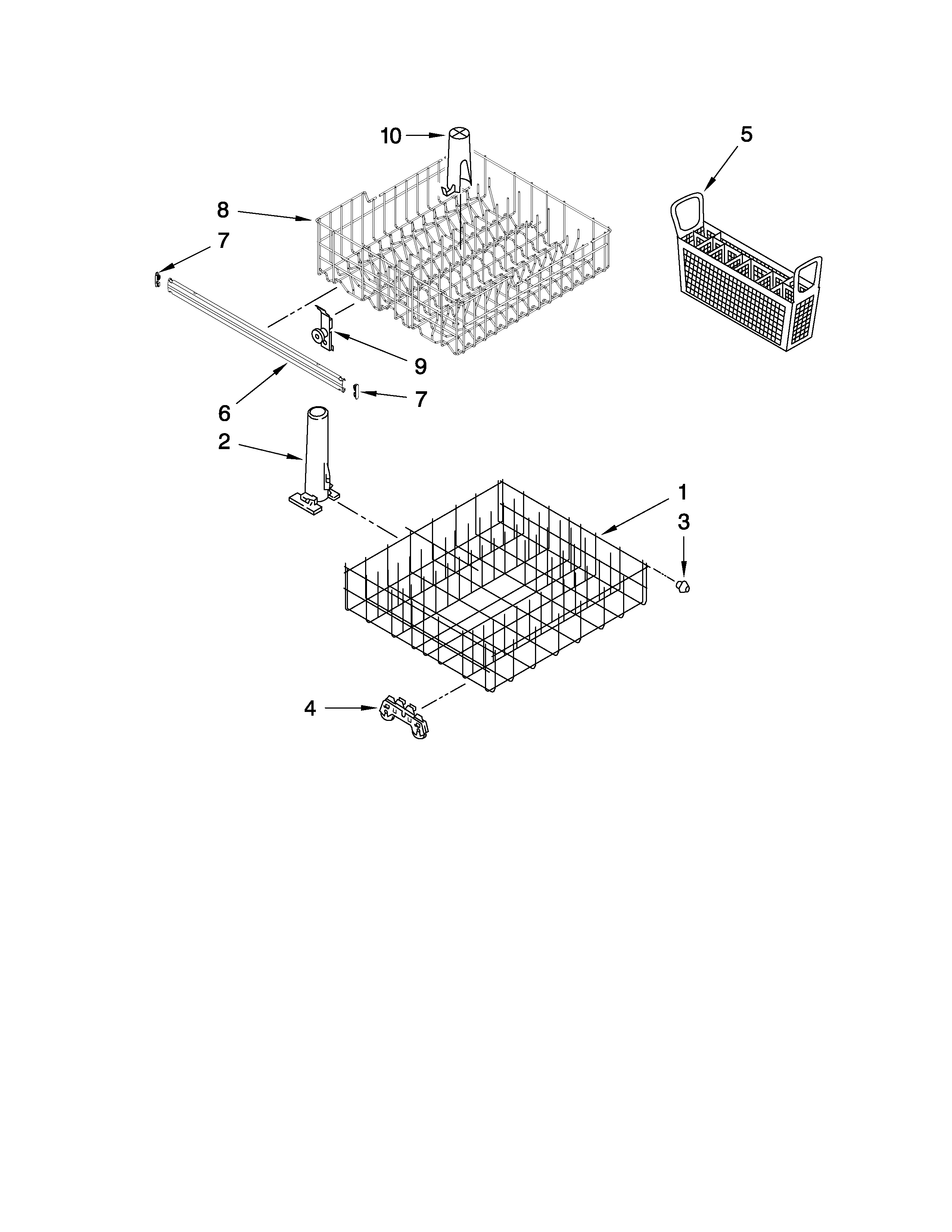 Dishrack parts