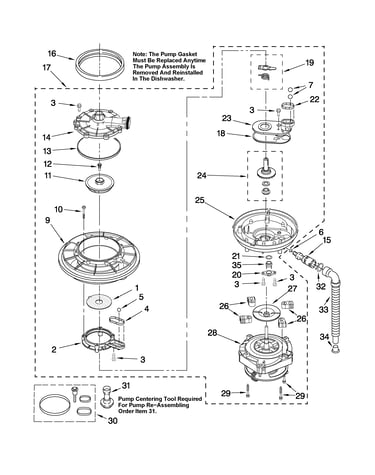 Pump and motor parts