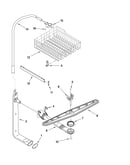 Upper dishrack and water feed parts