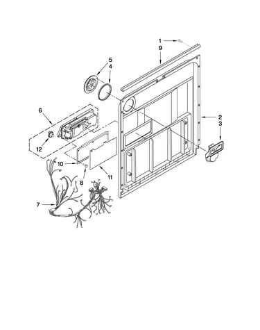 Door and latch parts