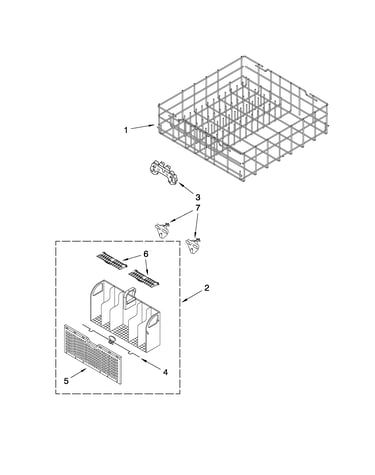Lower rack parts