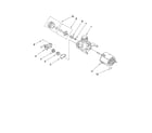 Whirlpool DU811SWPU4 pump and motor parts diagram