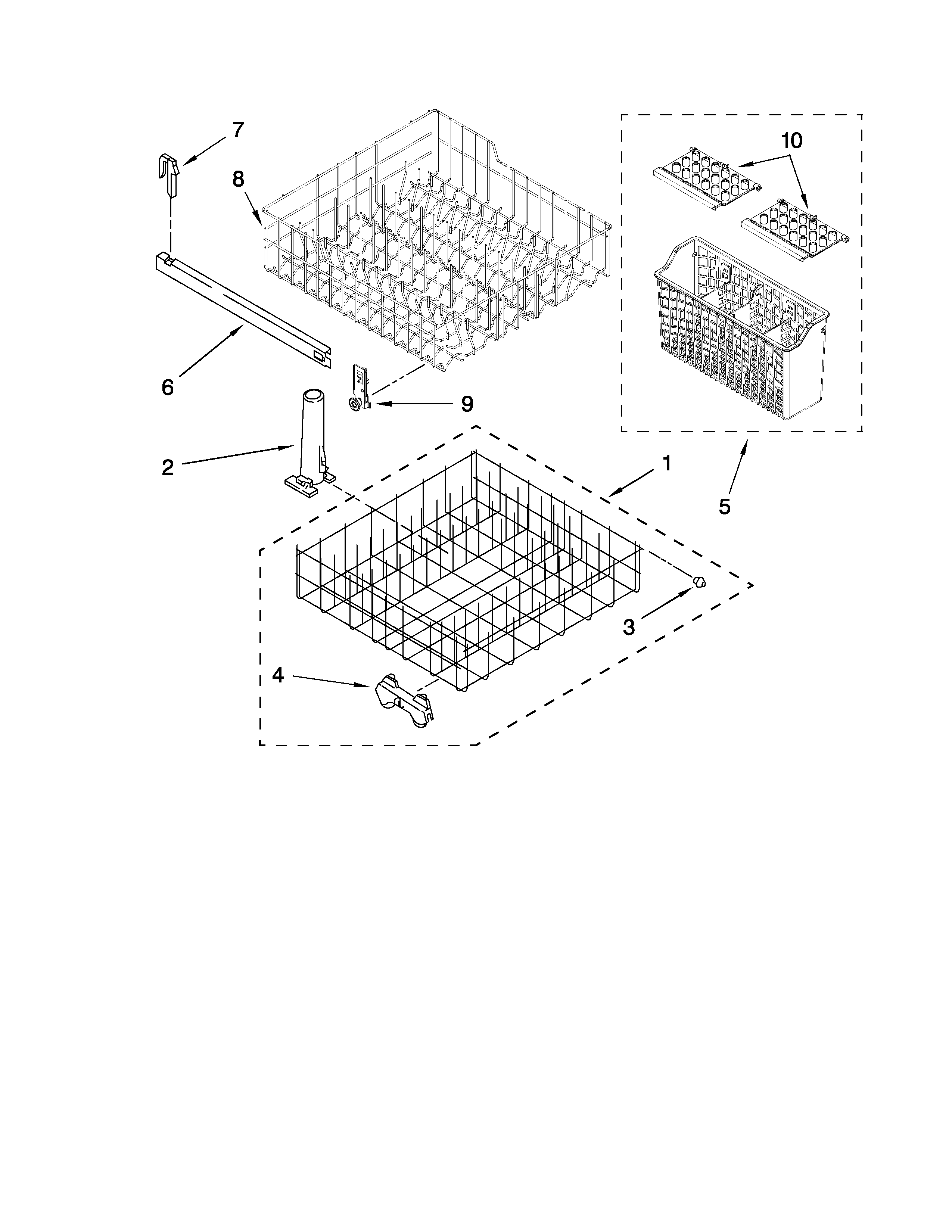 Dishrack parts