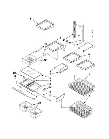 Shelf parts