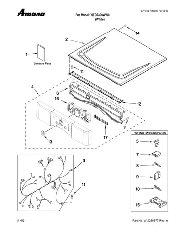 Top and console parts
