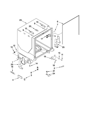 Tub and frame parts