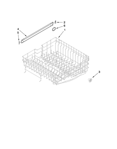 Upper rack and track parts
