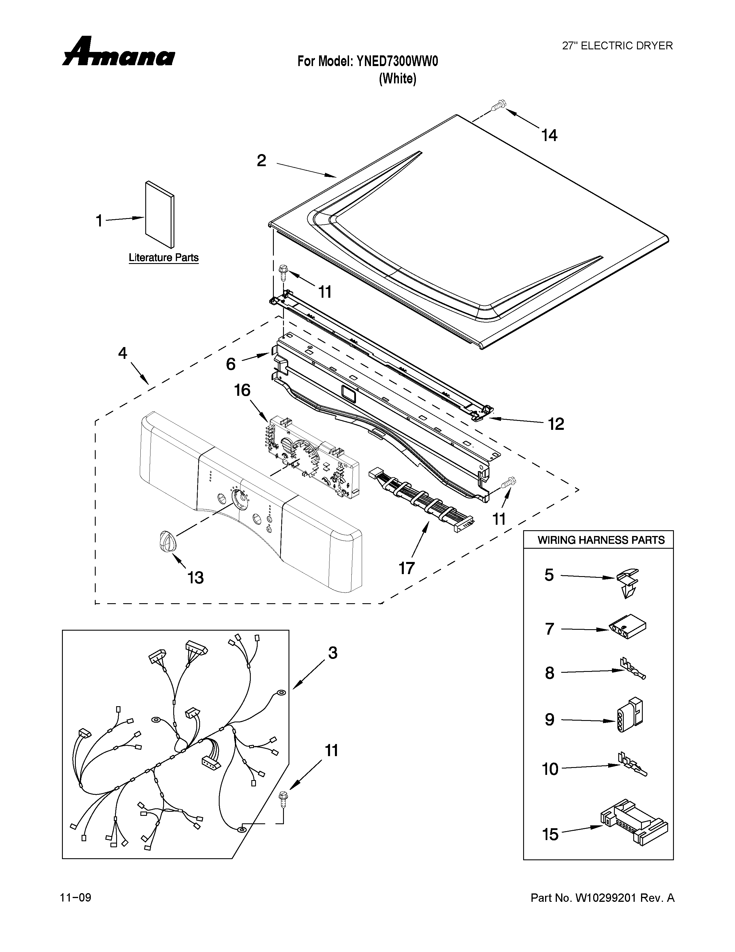 Top and console parts