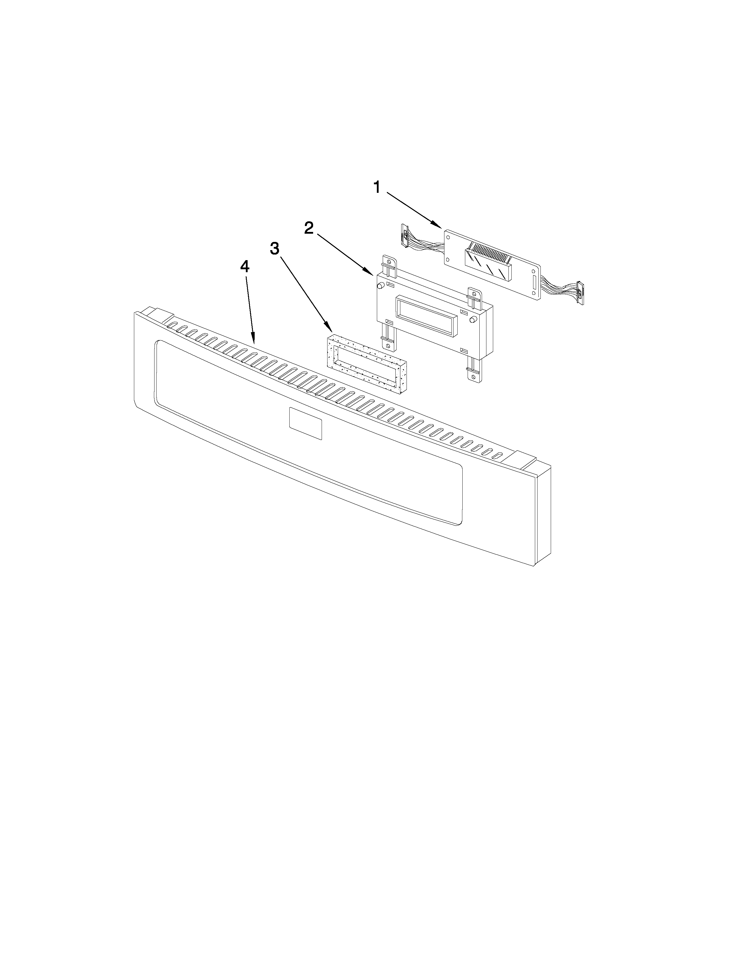 Microwave control panel parts