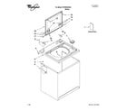 Whirlpool WTW5530SQ0 top and cabinet parts diagram