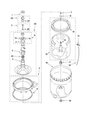 Agitator, basket and tub parts