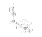 Whirlpool WTW5530SQ0 brake, clutch, gearcase, motor and pump parts diagram