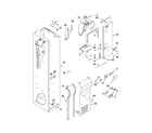 KitchenAid KSSS36FTX03 freezer liner and air flow parts diagram