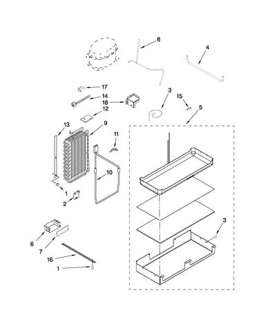 Lower unit and tube parts