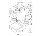 Whirlpool YCEW9100WQ0 top and console parts diagram