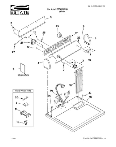 Top and console parts