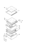 Refrigerator shelf parts