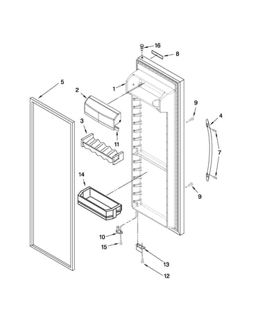 Refrigerator door parts