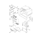 KitchenAid KRFC90100B2 freezer liner parts diagram