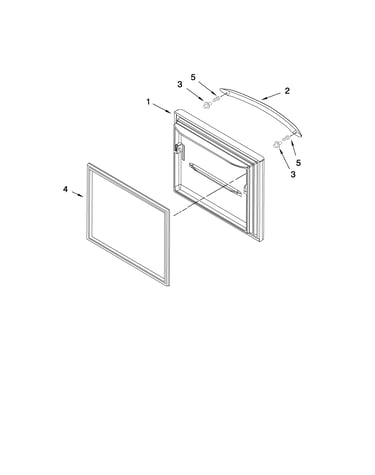 Freezer door parts
