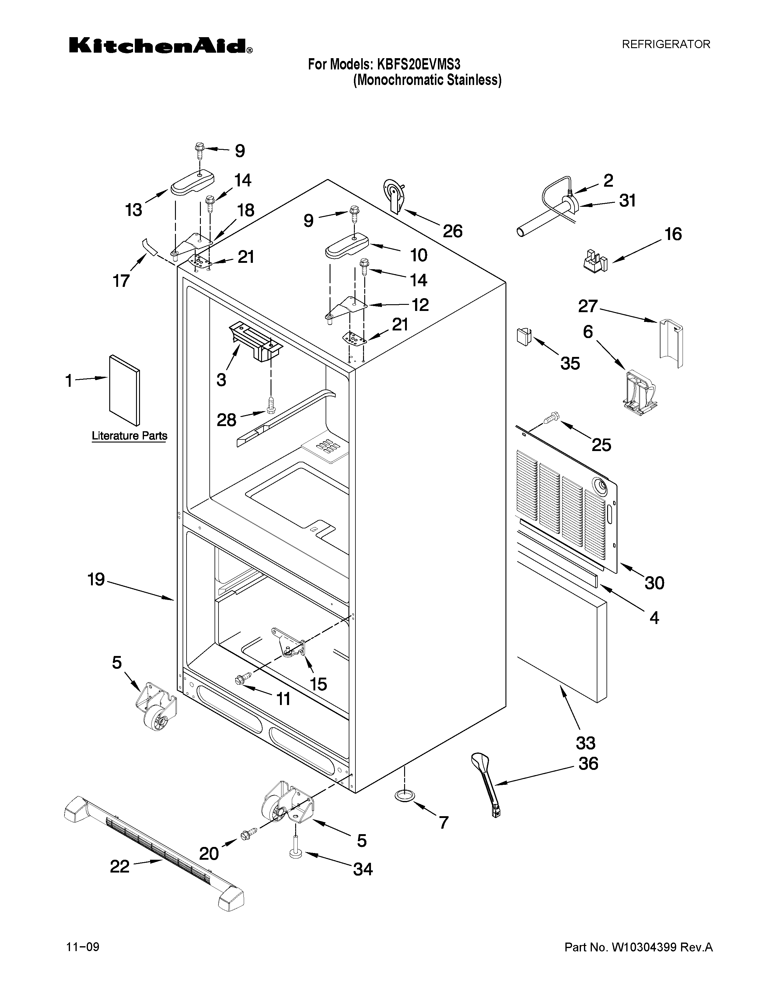 Cabinet parts
