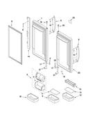 Refrigerator door parts