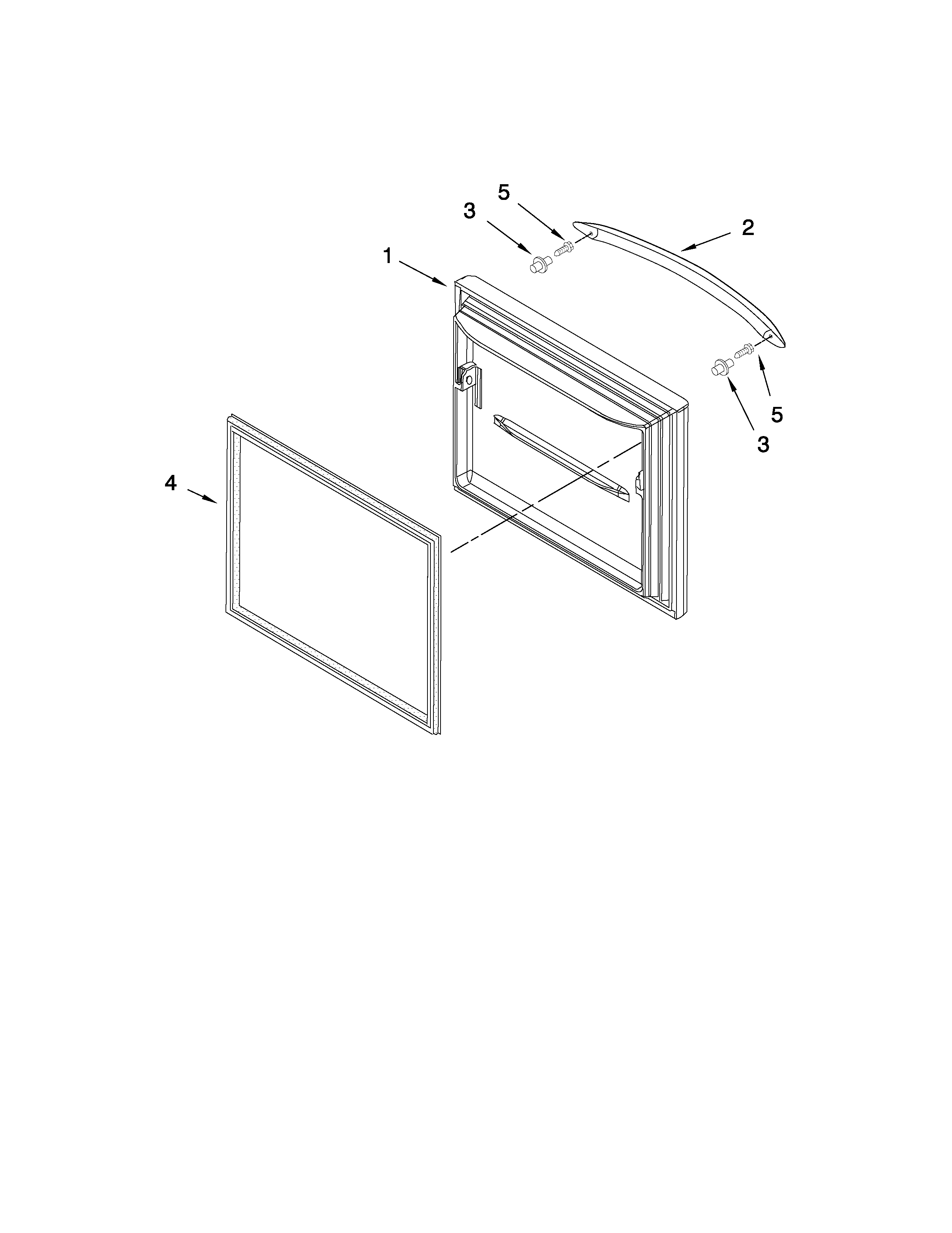 Freezer door parts