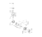 Roper RTW4100WQ1 brake, clutch, gearcase, motor and pump parts diagram