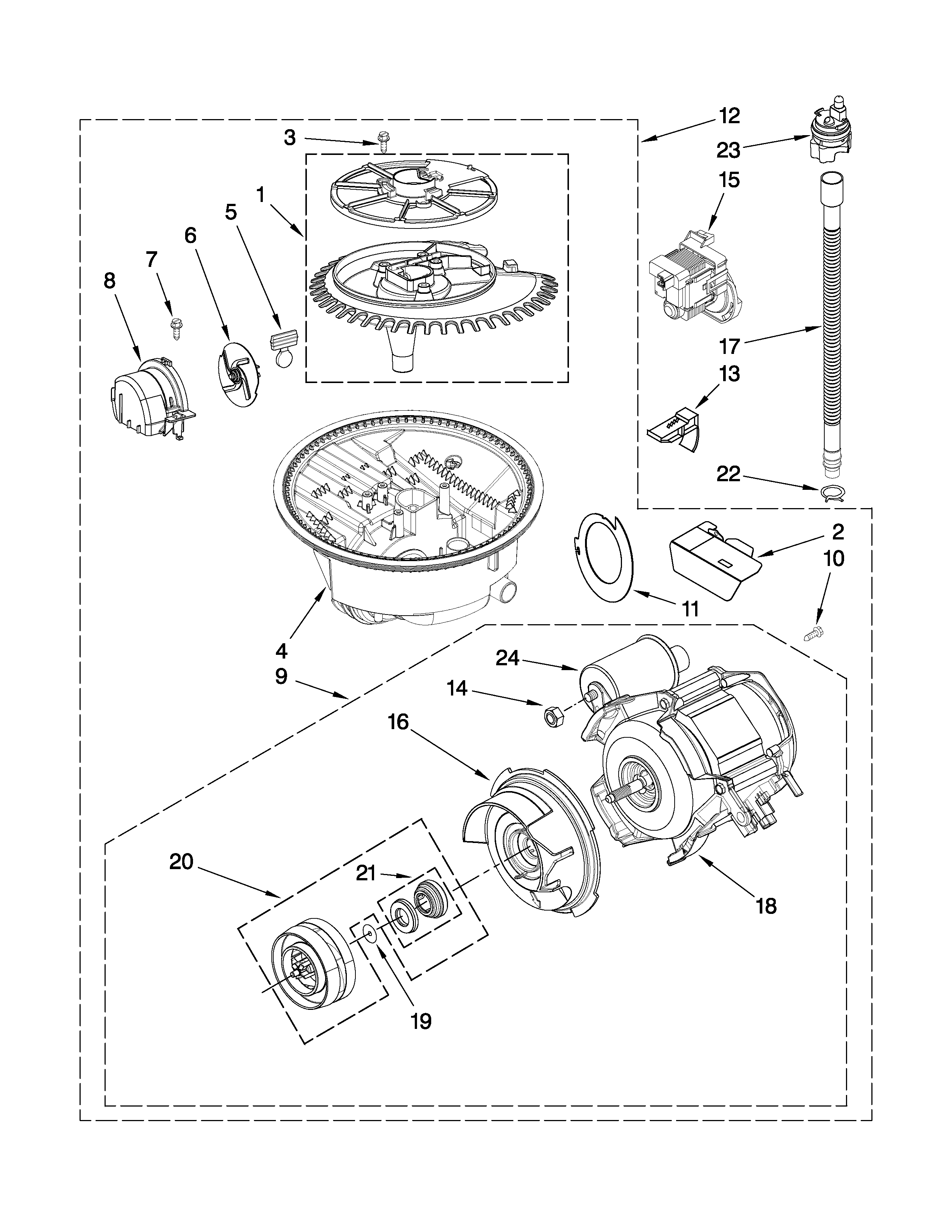 Pump and motor parts