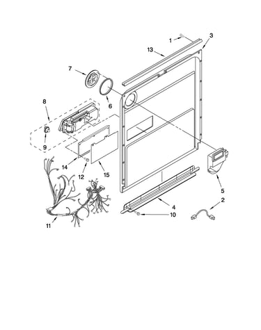 Door and latch parts