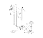 Whirlpool 7GU3800XTVY2 fill, drain and overfill parts diagram