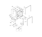 Whirlpool 7GU3800XTVY2 tub and frame parts diagram