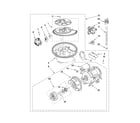 Whirlpool 7GU3800XTVY2 pump and motor parts diagram