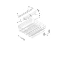 Whirlpool 7GU3800XTVY2 upper rack and track parts diagram