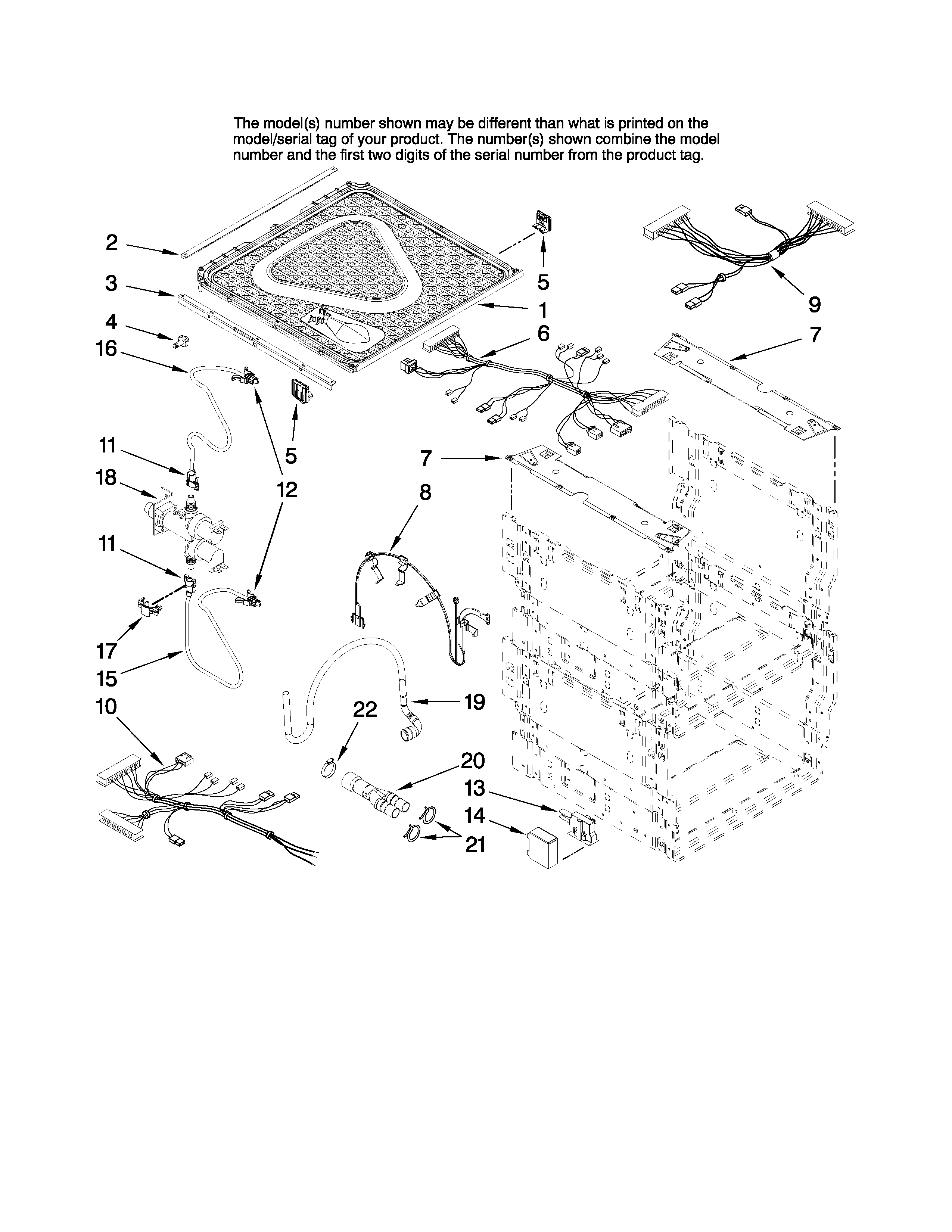 Frame and lid parts