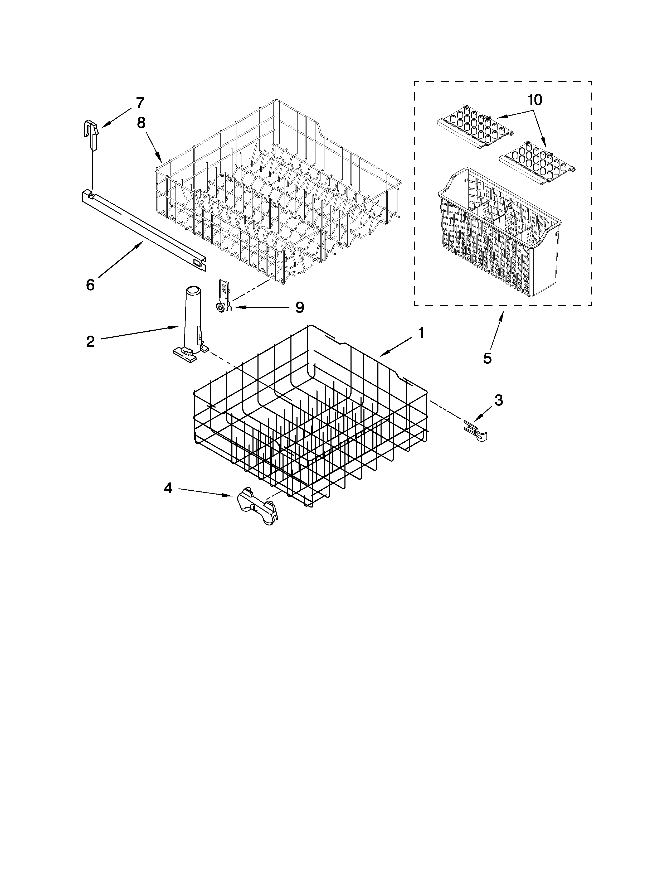 DISHRACK PARTS