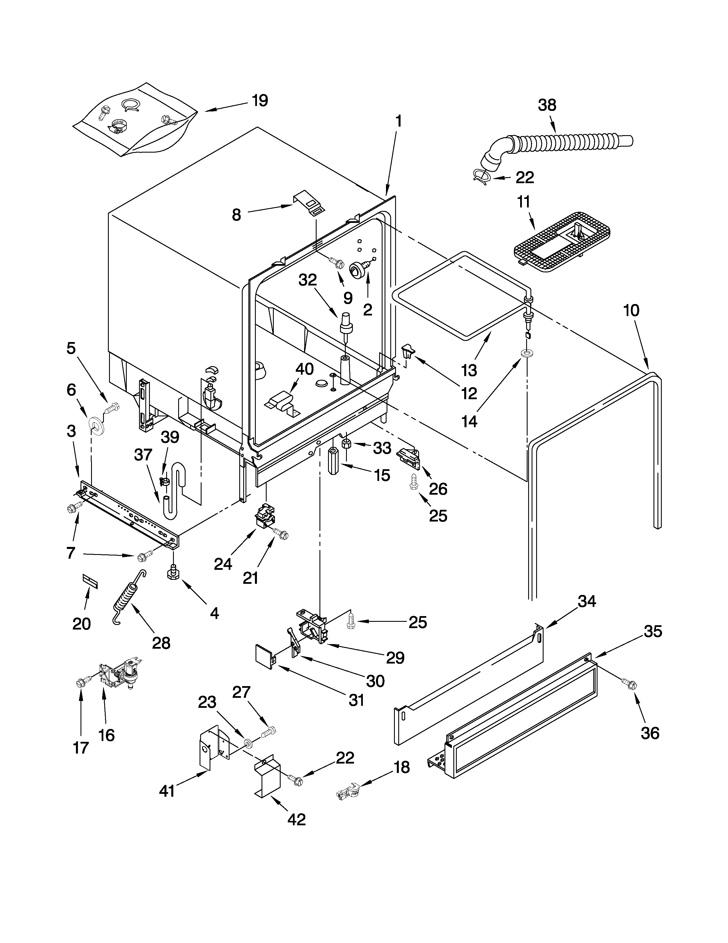 TUB ASSEMBLY PARTS