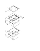 Refrigerator shelf parts