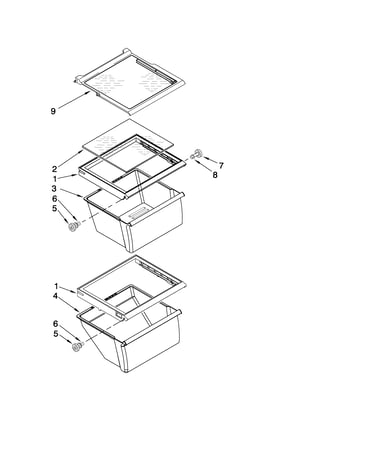 Refrigerator shelf parts