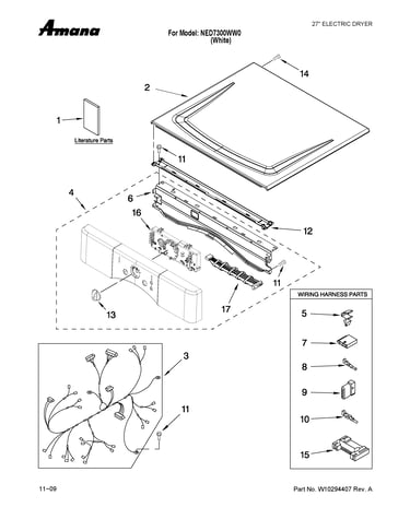 Top and console parts