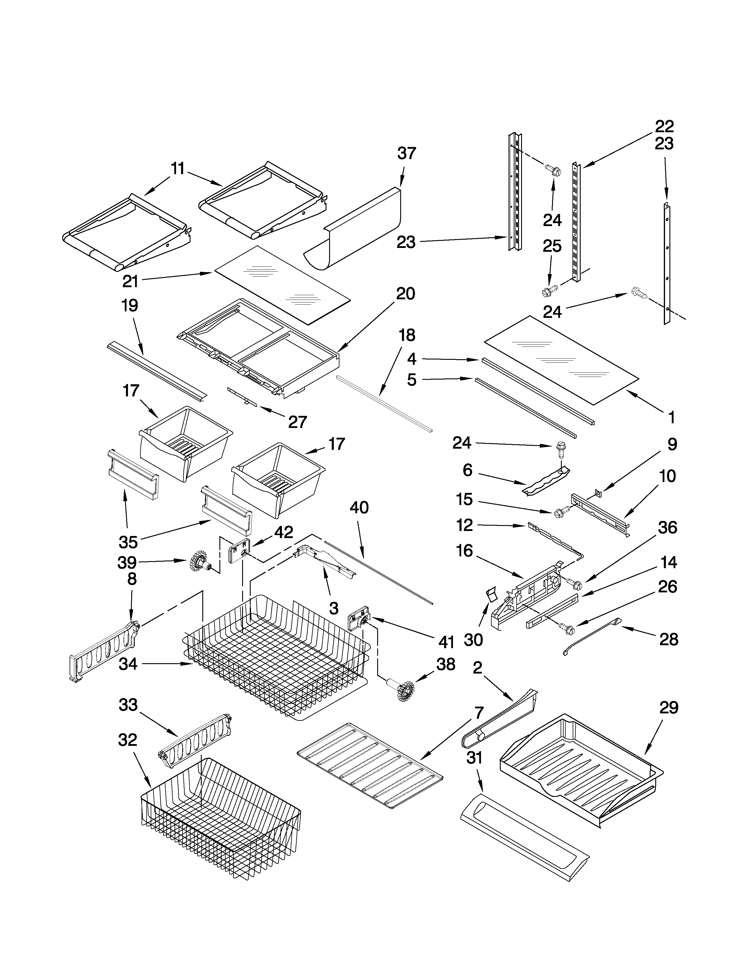 Shelf parts